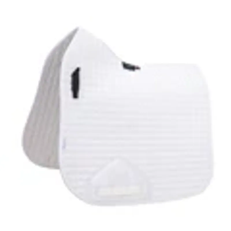 Shires Arma Deluxe Cotton Dressage Saddlecloth White 17-18in