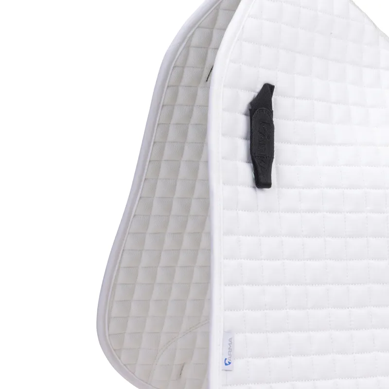 Shires Arma Deluxe Cotton Dressage Saddlecloth White 17-18in-1