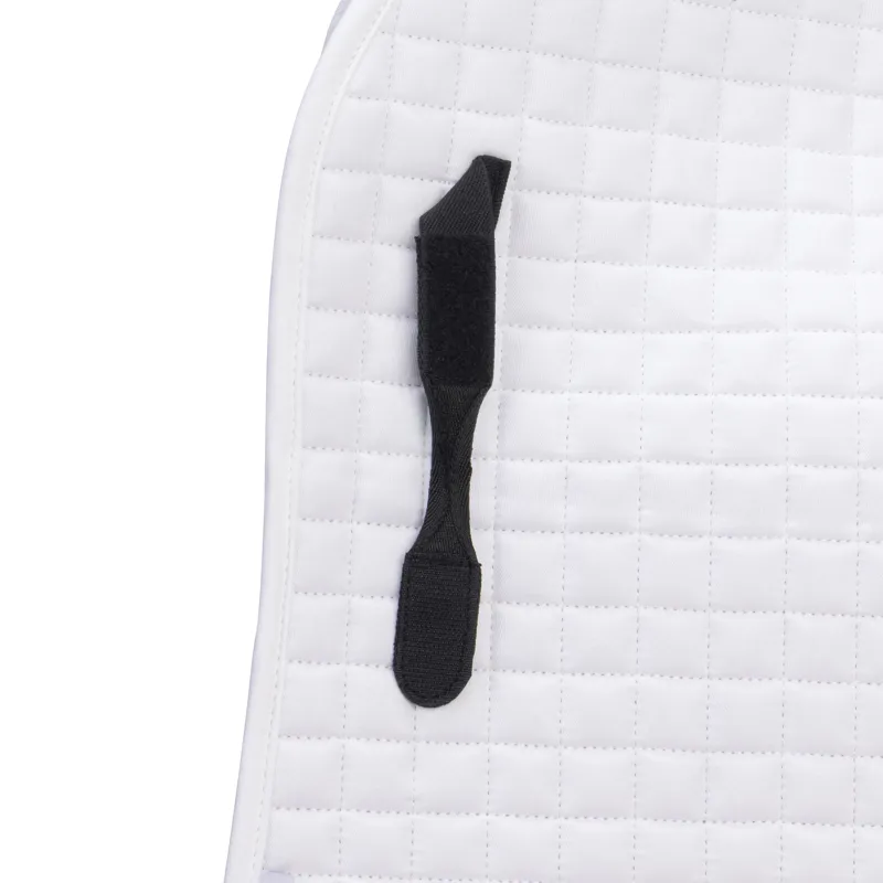 Shires Arma Deluxe Cotton Dressage Saddlecloth White 17-18in-2