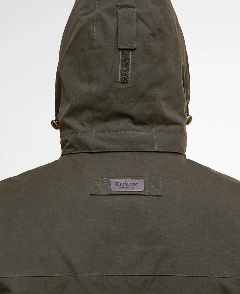 Barbour Brockstone Waterproof Jacket Olive-1