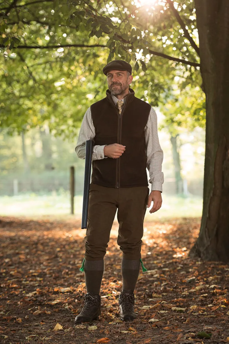 Baleno Harvey Men's Fleece Waistcoat 2025 Chocolate-1