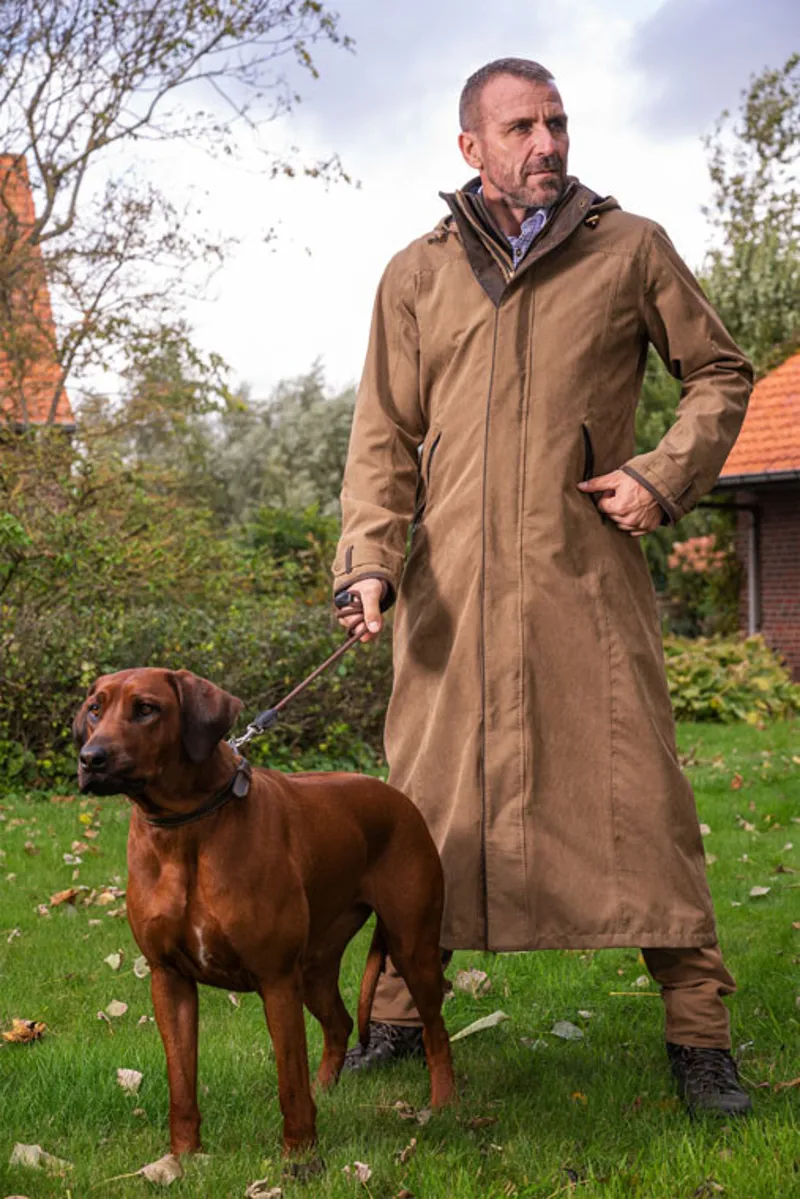 Baleno Mens Livingston Long Waterproof Coat 2025 Camel