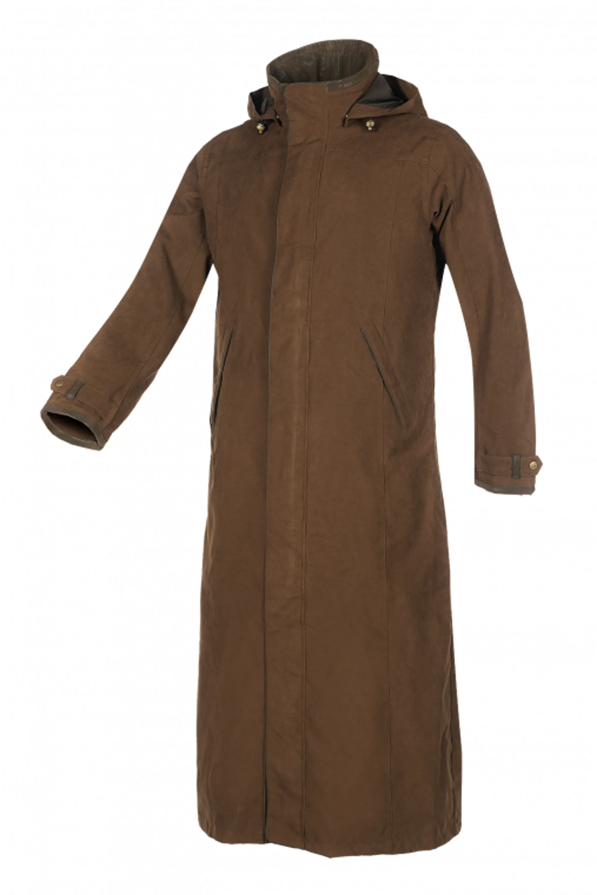 Baleno Livingstone Long Waterproof Coat Earth Brown