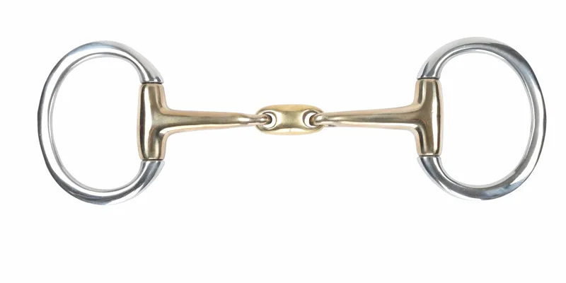Shires Brass Alloy Flat Ring Lozenge Eggbutt
