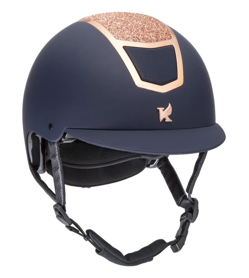 Shires Karben Valentina Riding Hat Navy/Rose Gold