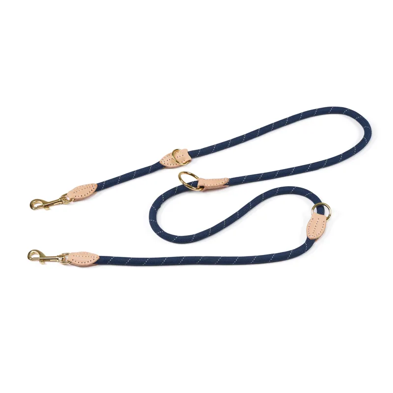 Digby And Fox Reflective Training Lead 180cm Navy