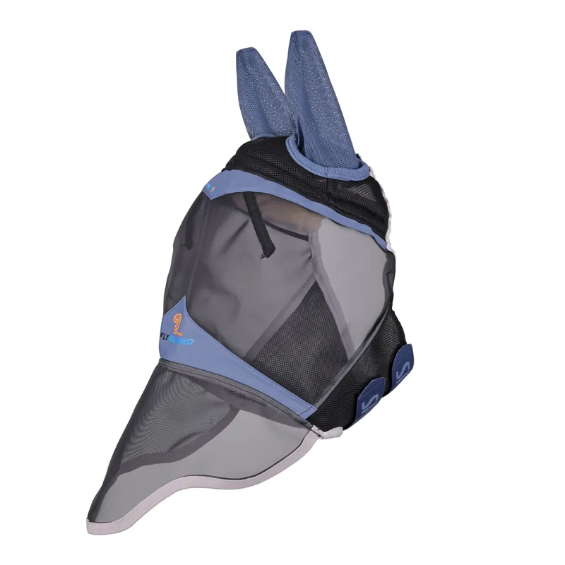 Shires Air Motion Fly Mask With Ears And Nose Airforce Blue-1