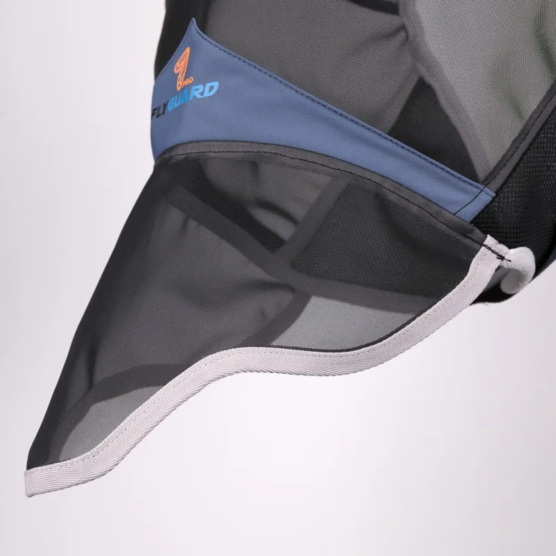 Shires Air Motion Fly Mask With Ears And Nose Airforce Blue-3