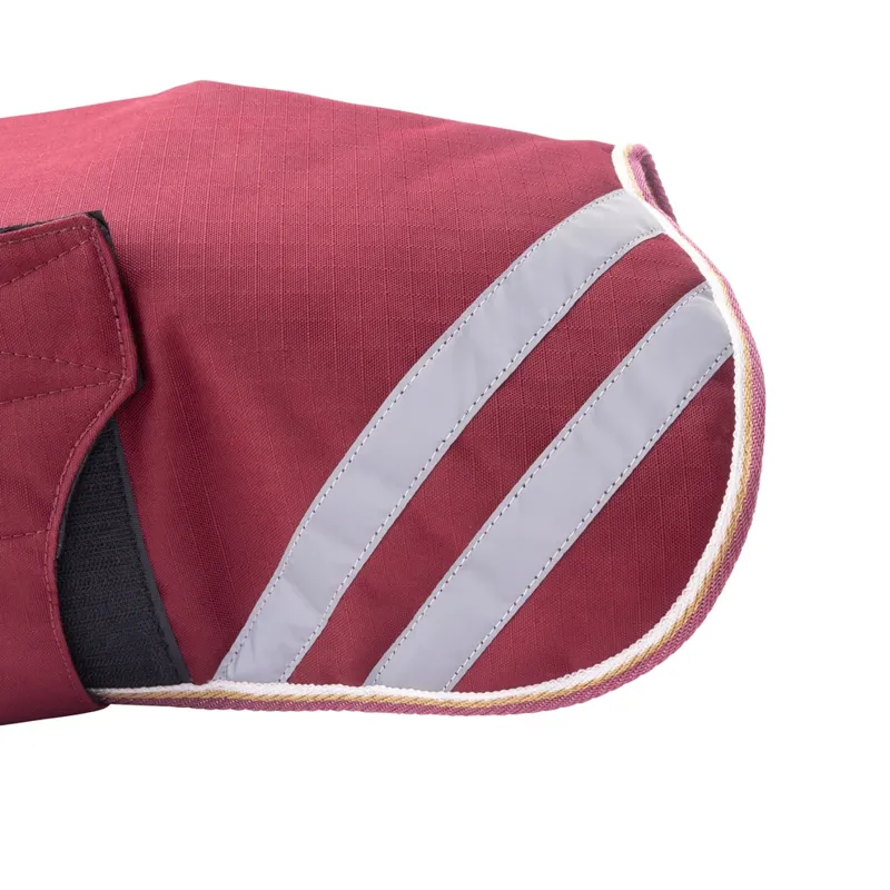 Shires Digby And Fox Lite Waterproof Dog Coat Maroon-5
