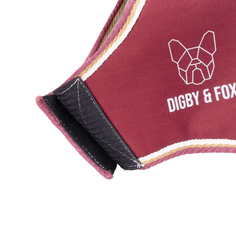 Shires Digby And Fox Lite Waterproof Dog Coat Maroon-2