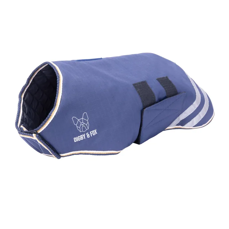 Shires Digby And Fox Waterproof Dog Coat Navy-1