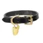 Digby and Fox Flat Leather Collar Black