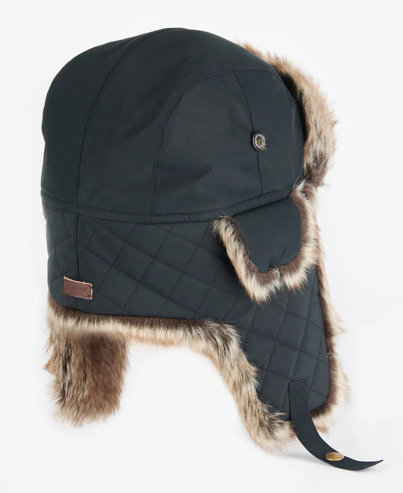 Barbour Cleadon Trapper Hat Black-1