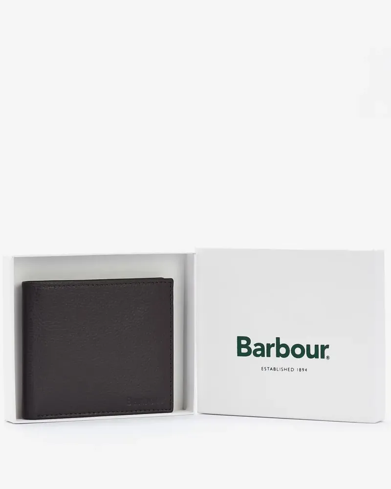 Barbour Amble Billfold Wallet Brown-1