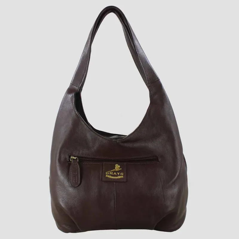 Grays Grace Slouchy Snaffle Handbag In Brown-2