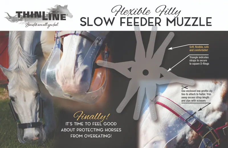 ThinLine Flexible Filly Grazing Muzzle 2.5cm-4
