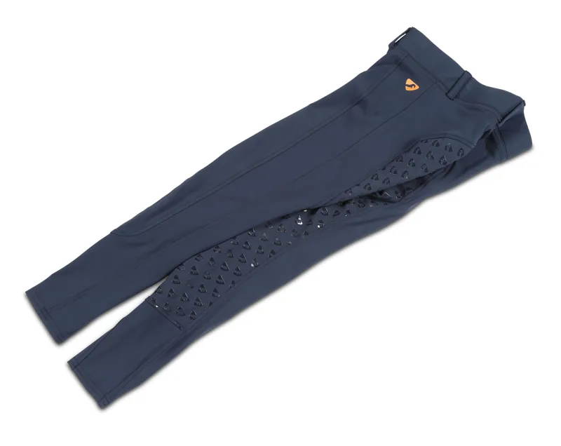 Shires Aubrion Albany Junior Riding Tights Navy-1