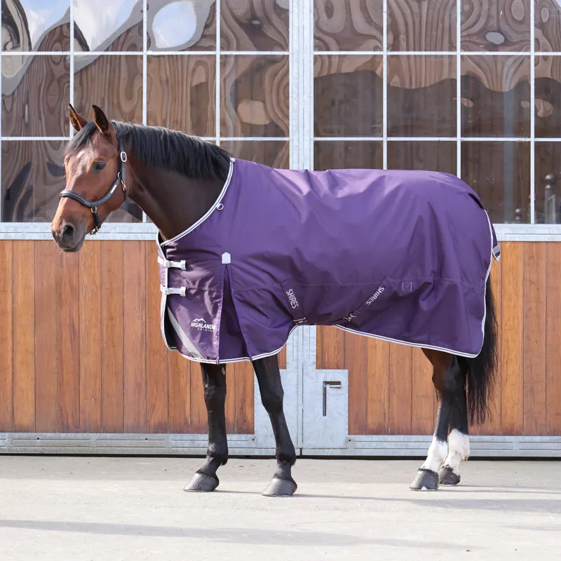 Shires Highlander Original 100g Turnout Rug Plum