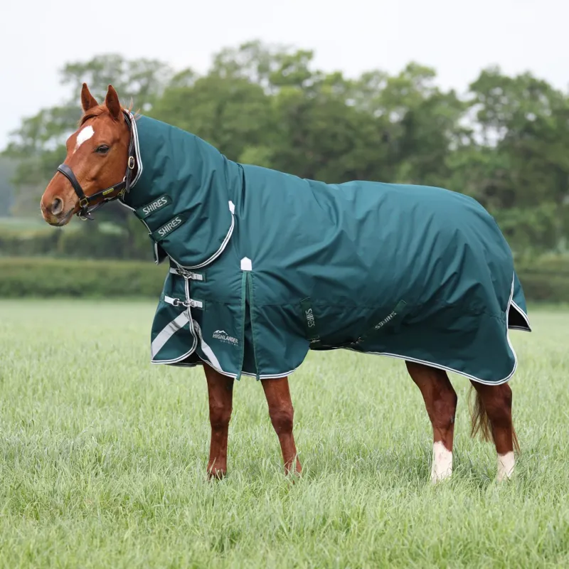 Shires Highlander Original 300g Combo Turnout Rug Green
