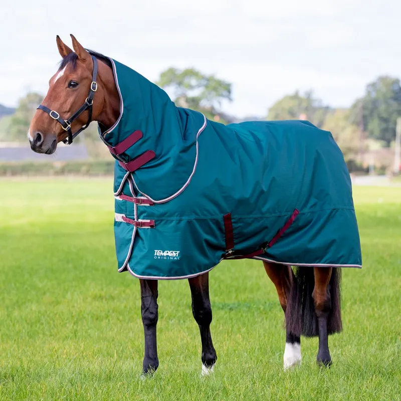 Shires Tempest Original 200g Medium Weight Turnout Rug And Neck Set-1