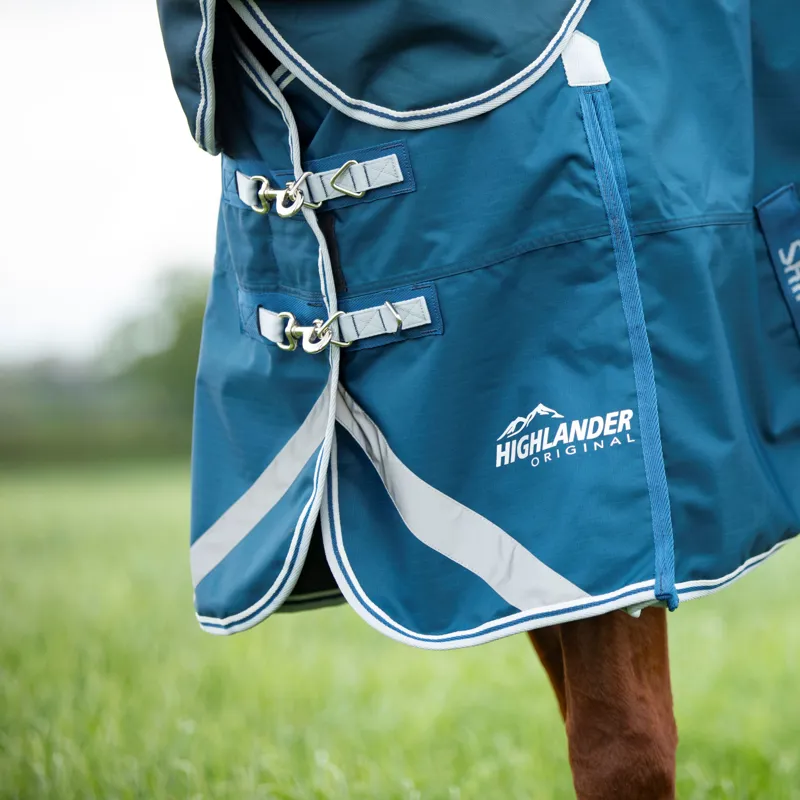 Shires Highlander Original 50g Lite Turnout Rug And Neck Set Ocean-3
