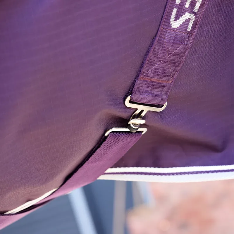 Shires Highlander Original 100g Turnout Rug And Neck Set Plum-9