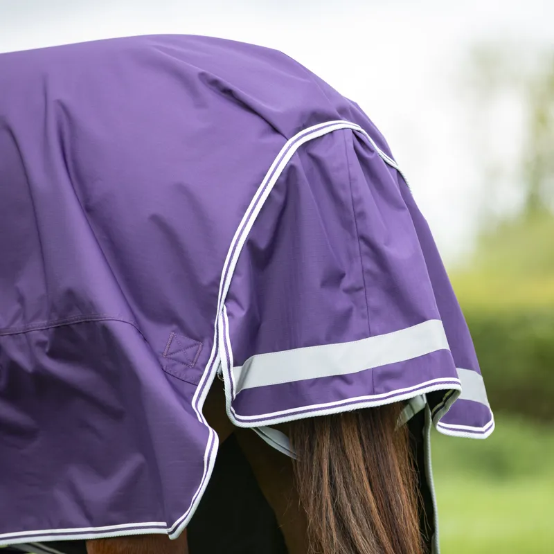 Shires Highlander Original 100g Turnout Rug And Neck Set Plum-3