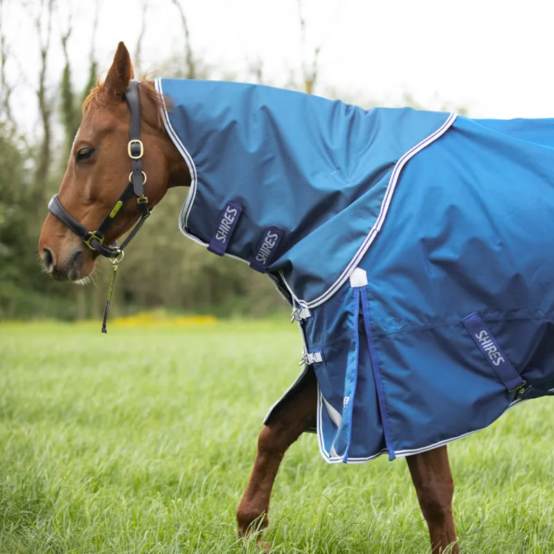 Shires Highlander Original 200g Turnout Rug And Neck Set Blue-2