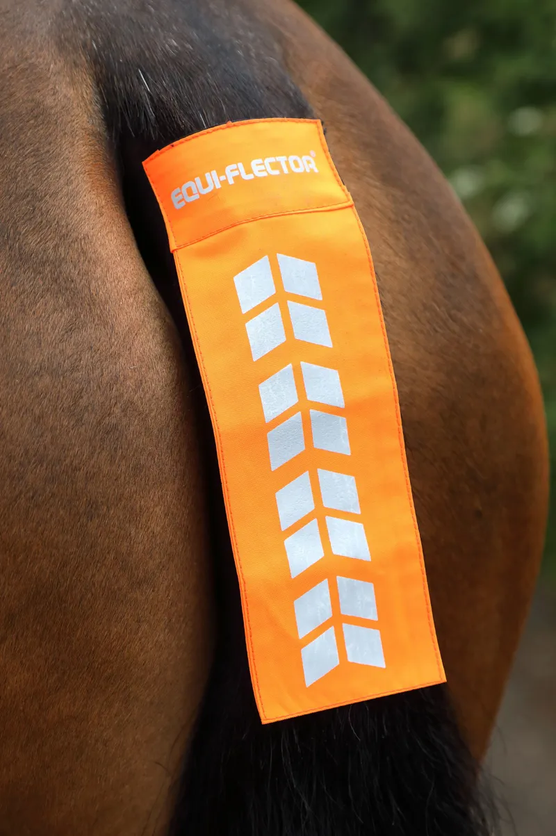 Shires Equi-Flector Tail Strap Orange