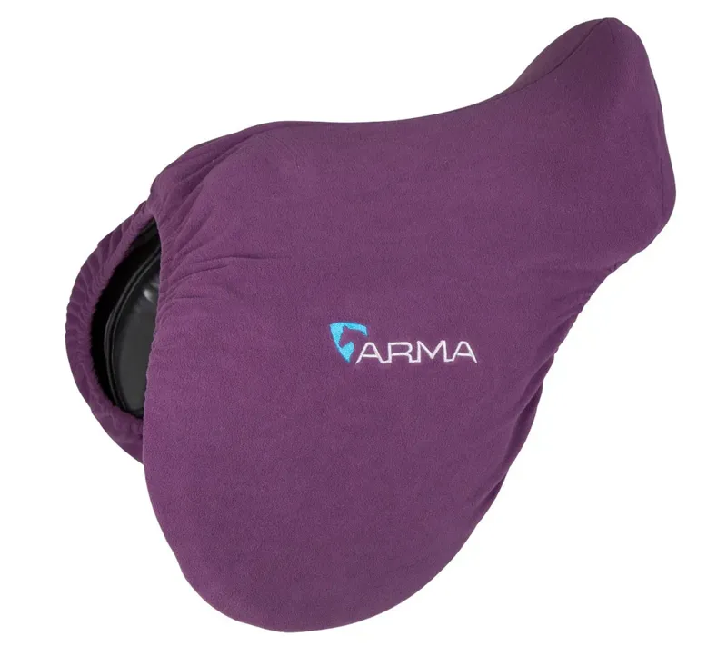 Shires Arma Fleece Saddle Cover Plum