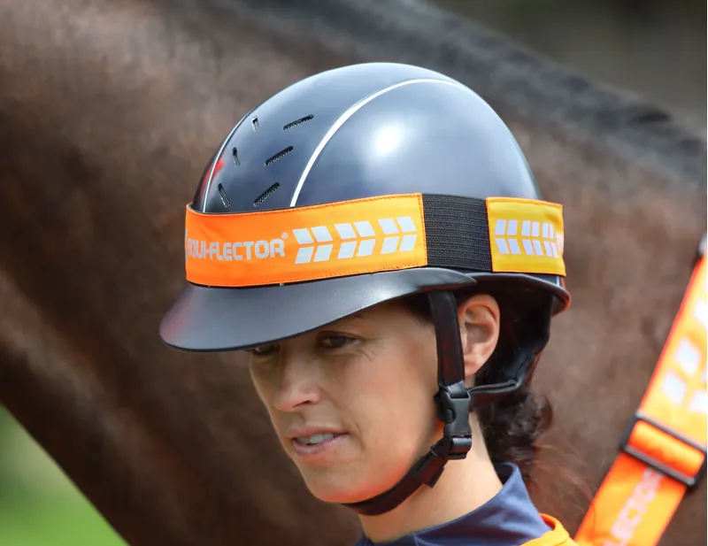 Shires Equi-Flector Hat Band Orange
