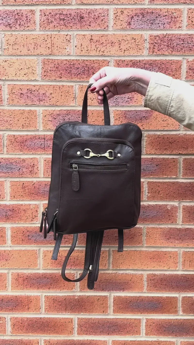 Grays Edith Rucksack With Snaffle Brown-9