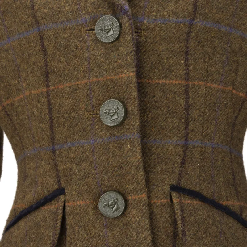 Shires Aubrion Junior Saratoga Tweed Jacket Oak Brown-7
