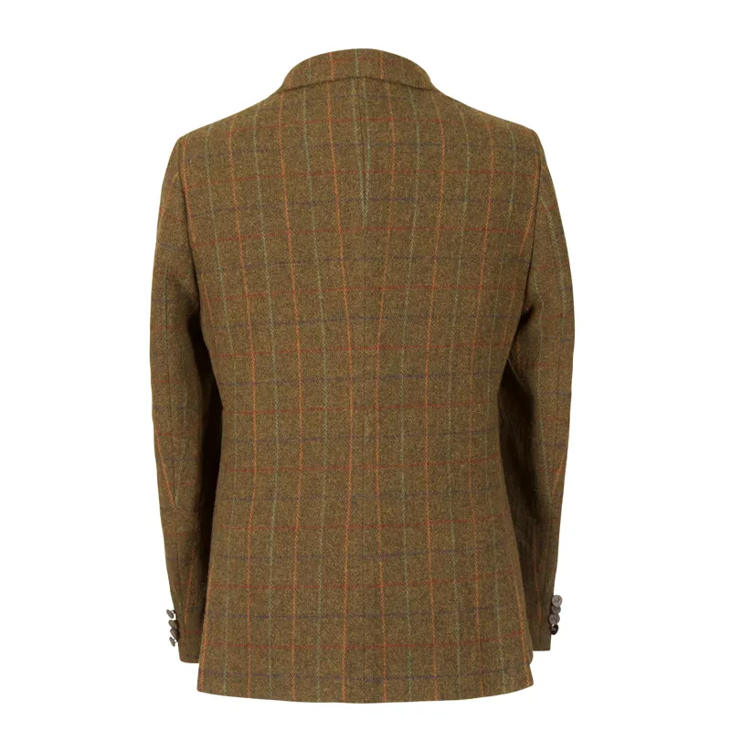 Aubrion Mens Saratoga Tweed Jacket Oak Brown Check-4