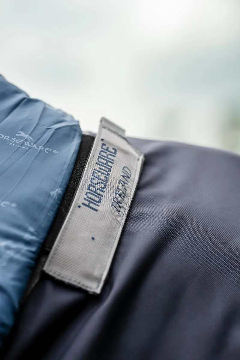 Rambo Optimo Plus 0g Light Weight Turnout Rug Navy/Thunderstorm Grey And Silver-3