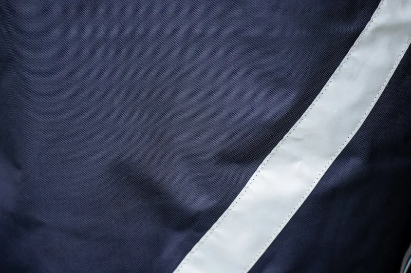 Rambo Optimo Plus 0g Light Weight Turnout Rug Navy/Thunderstorm Grey And Silver-8