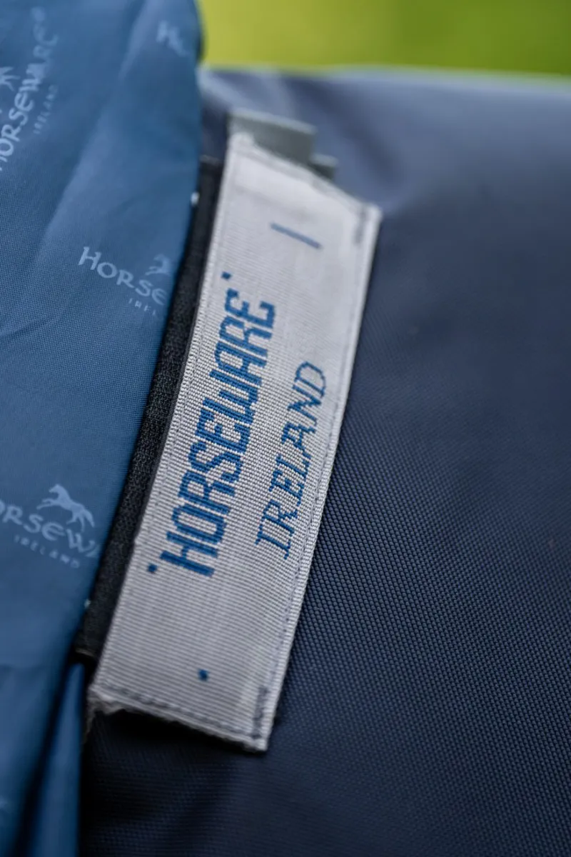 Horseware Rambo Supreme1680D Plus 50g Turnout Rug Navy/Thunderstorm Grey/Silver-2