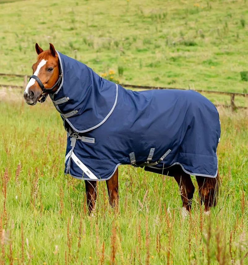 Rhino Plus 0g Light Weight Turnout Rug Navy/Titanium Grey/Classic Blue