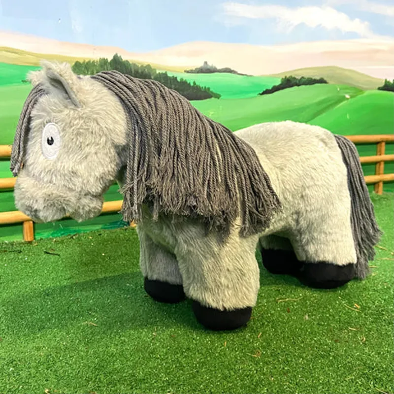 Crafty Ponies Soft Toy Grey Roan With Book