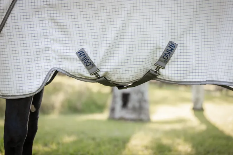 Amigo Summer Sheet Plus Navy Check/Titanium Grey And Silver-2