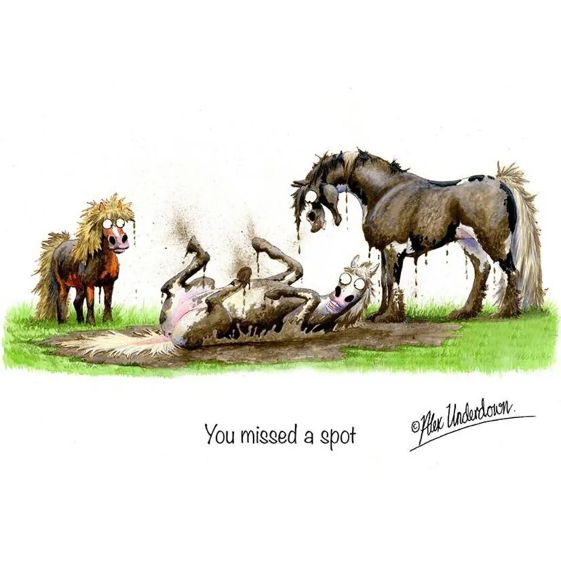 Agripix You Missed a Spot-Alex Underwood Greeting Card