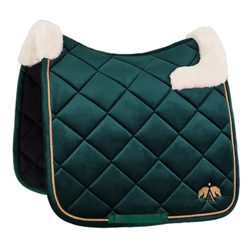 Arena Plush Dressage Saddle Pad Large Green