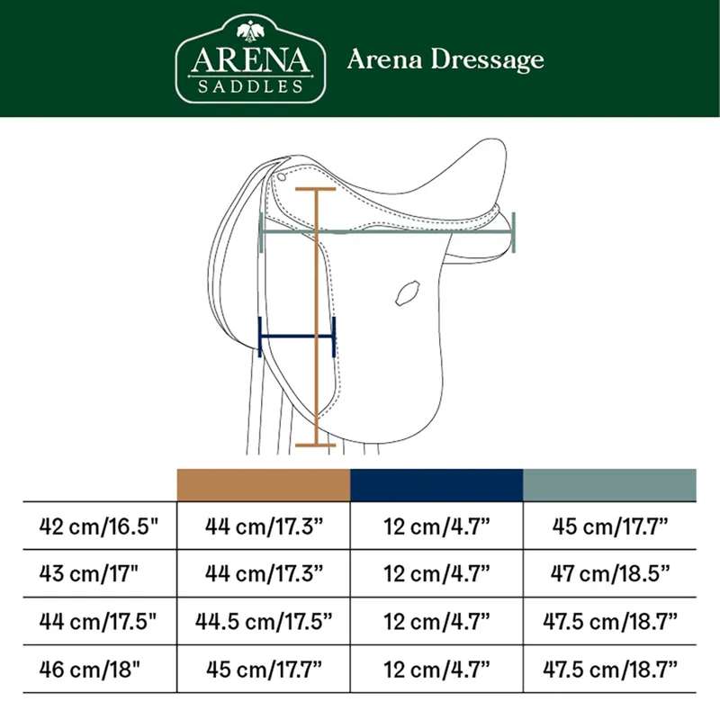 Arena Dressage Saddle Black-6