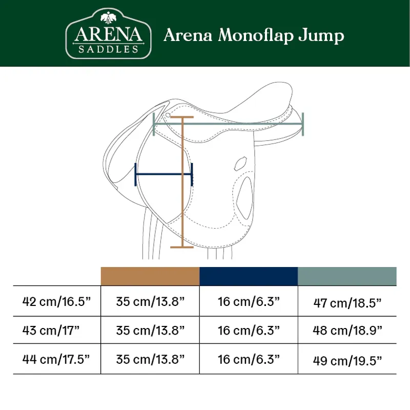 Arena Monoflap Jump Saddle Brown-5