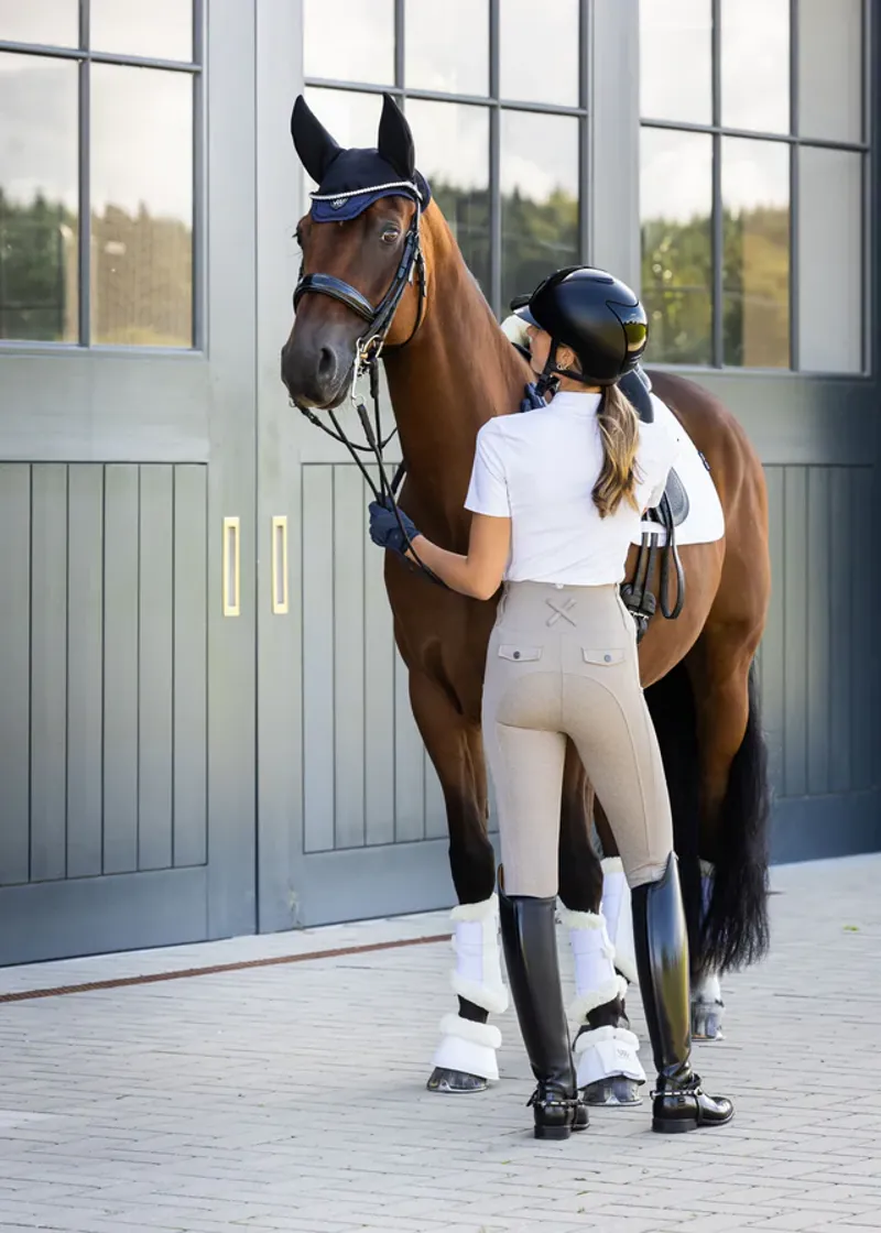 Woof Wear Ladies Vison Riding Tights Stone-4
