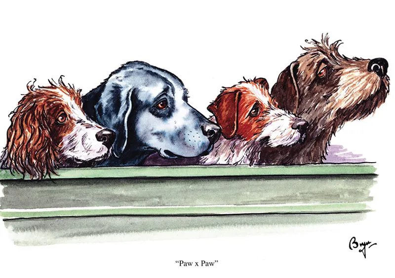 Paw x Paw Greeting Card - Bryn Parry