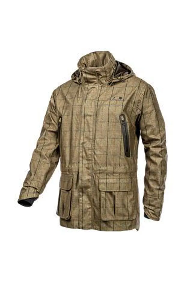Baleno Moorland Mens Waterproof Jacket  Khaki Tweed-1