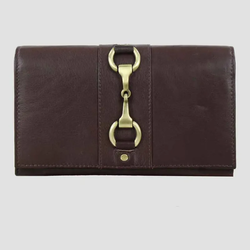 Grays Islan Purse With Snaffle in Brown Leather