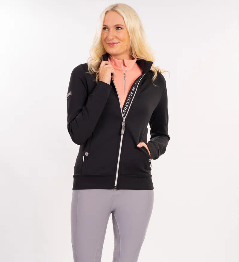 Blackfort Equestrian Jenny Black And Silver Zip Up-9