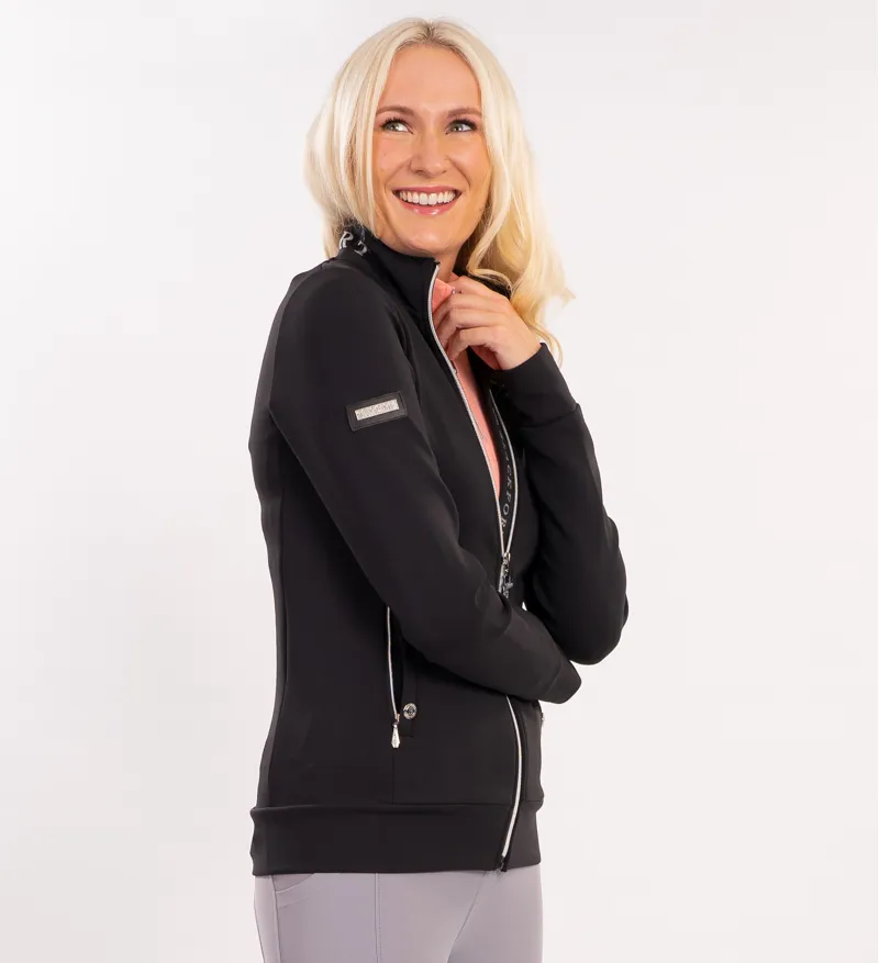 Blackfort Equestrian Jenny Black And Silver Zip Up-4